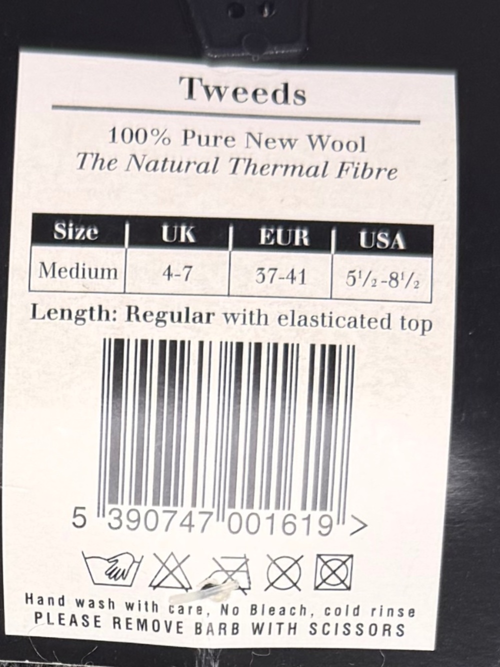 Connemara Tweeds 100% Wool  Irish Walking Socks  M New - Picture 2 of 2